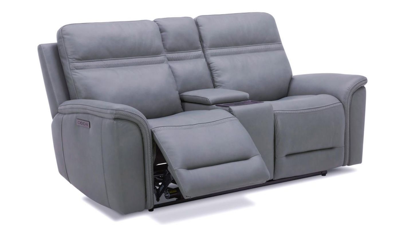 Picture of Cooper Power Leather Sofa Set - Gray