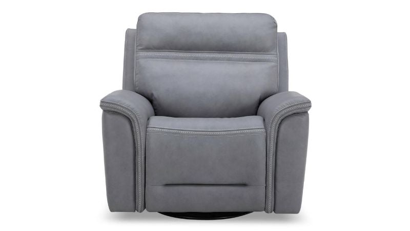 Picture of Cooper Power Leather Recliner - Gray