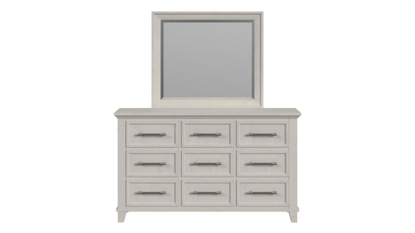 Picture of Canterbury Dresser with Mirror - White