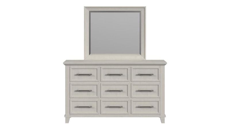 Picture of Canterbury Dresser with Mirror - White