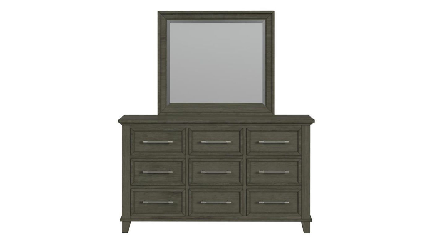 Picture of Canterbury Dresser with Mirror - Gray