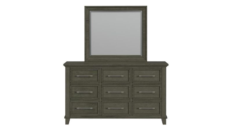 Picture of Canterbury Dresser with Mirror - Gray