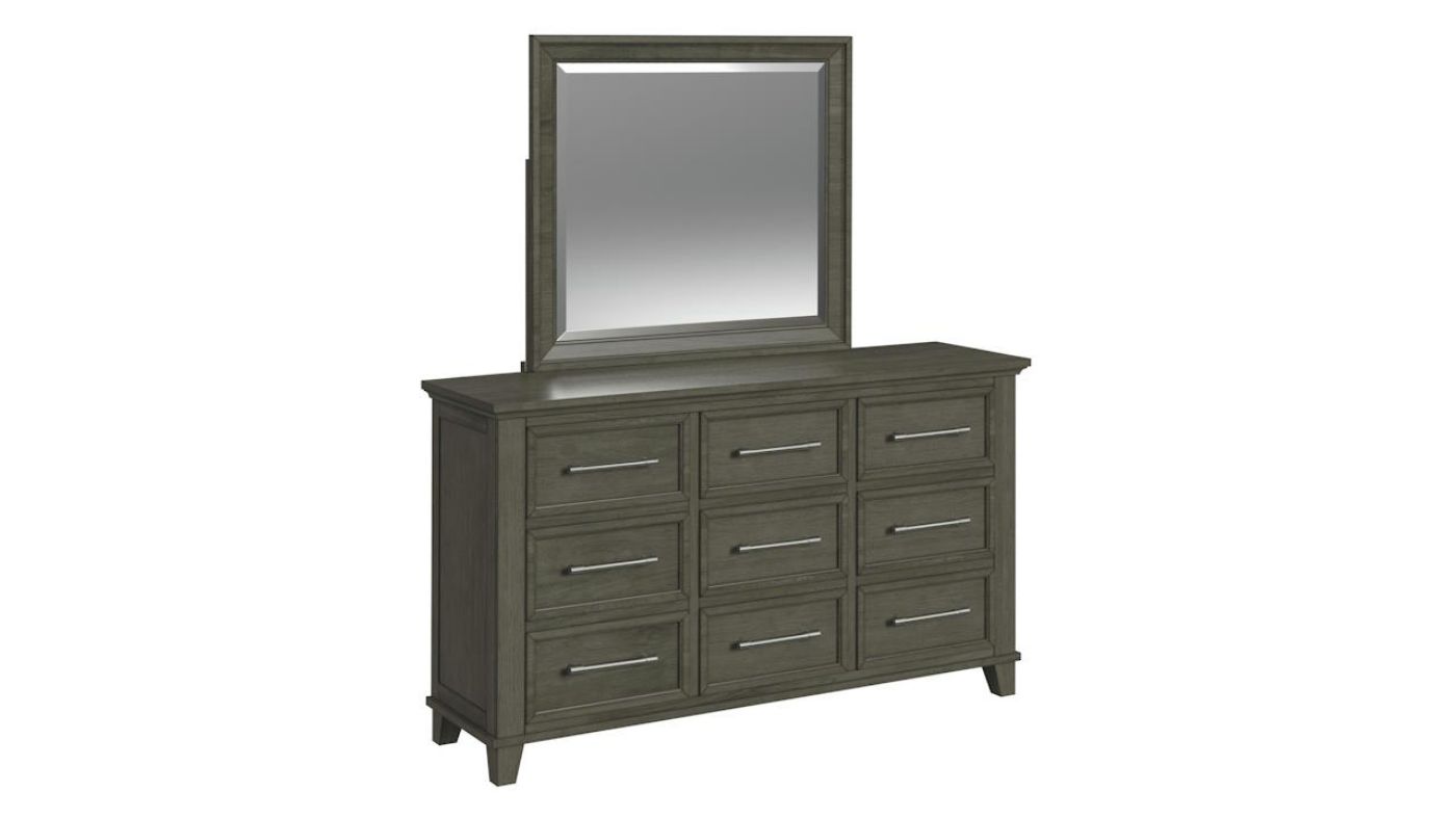 Picture of Canterbury Dresser with Mirror - Gray