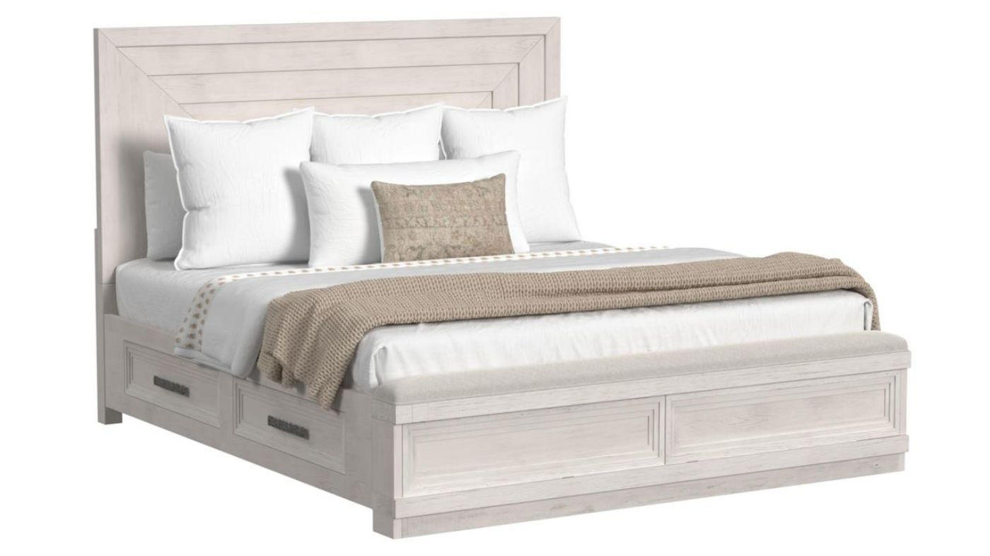 Picture of Avalanche King Storage Bed - White