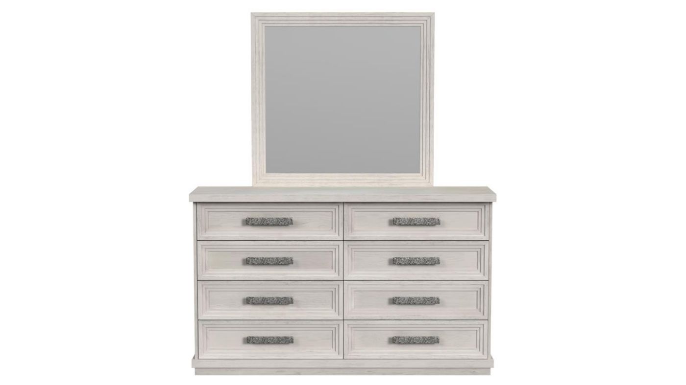 Picture of Avalanche Dresser with Mirror - White