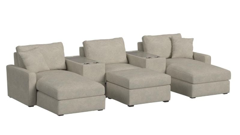 Picture of Select Modular 6-piece Theatre - Light Gray