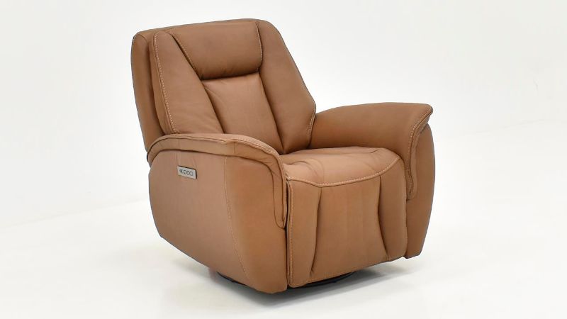 Picture of Shagbark Swivel Power Recliner - Walnut