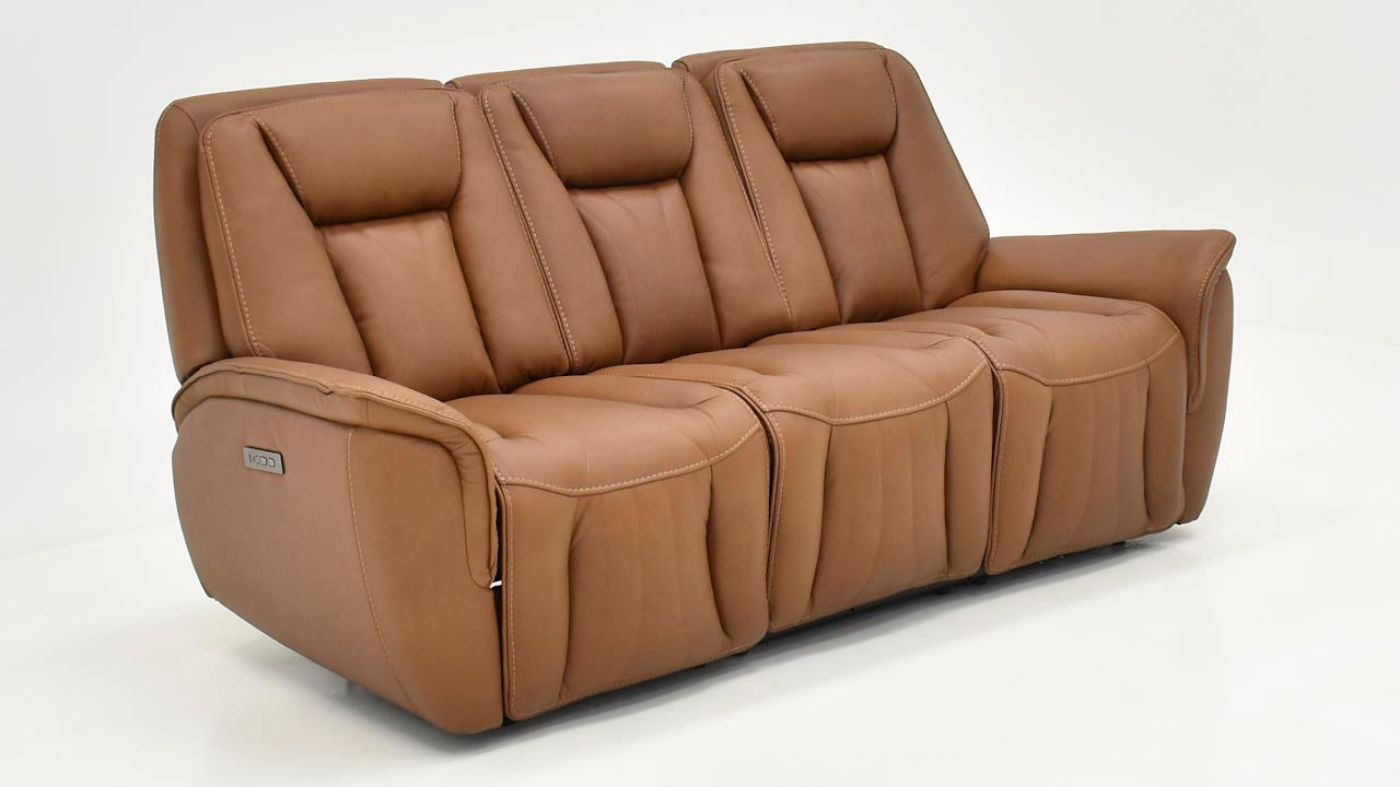 Picture of Shagbark Power Sofa - Walnut