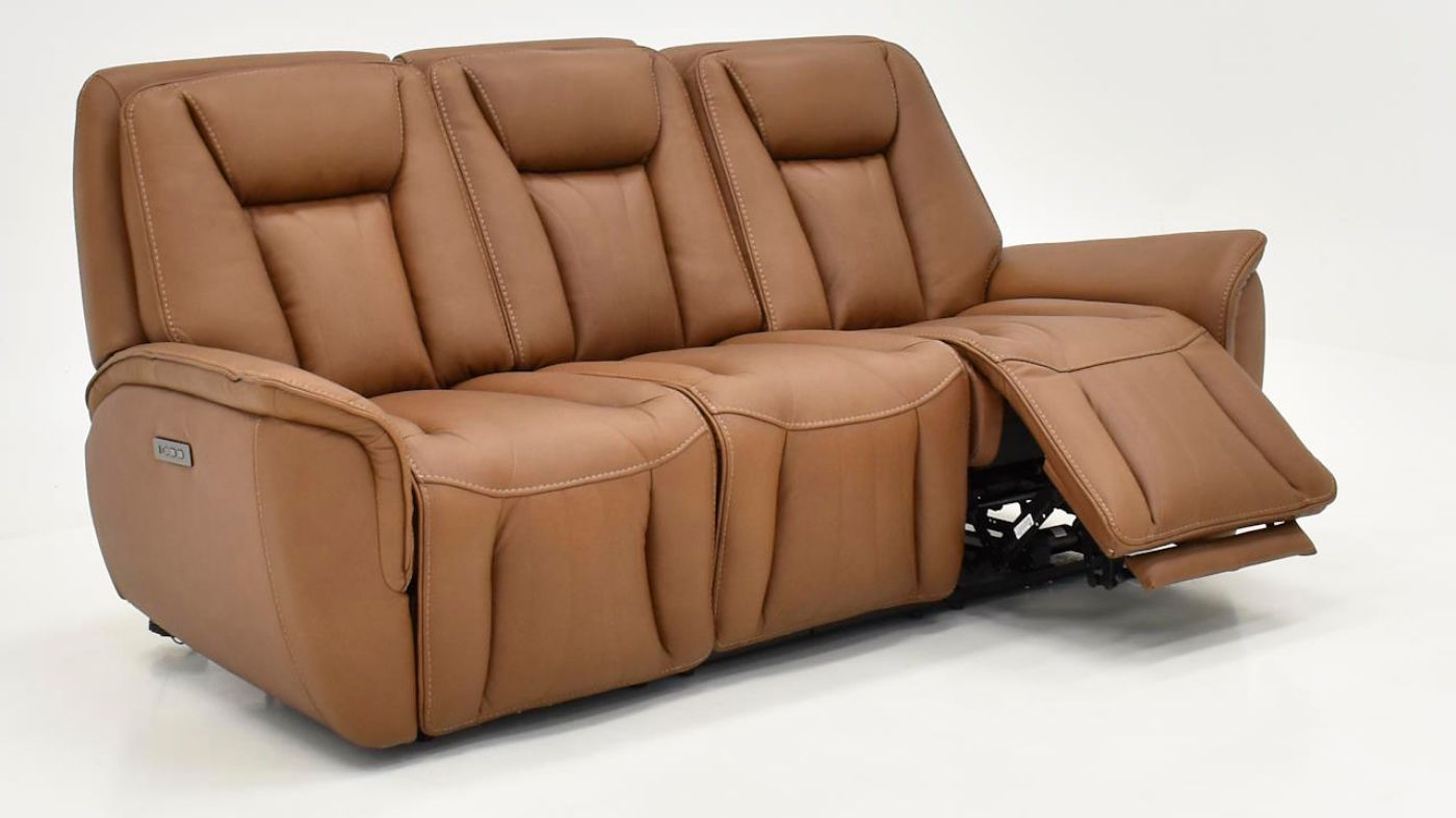 Picture of Shagbark Power Sofa - Walnut