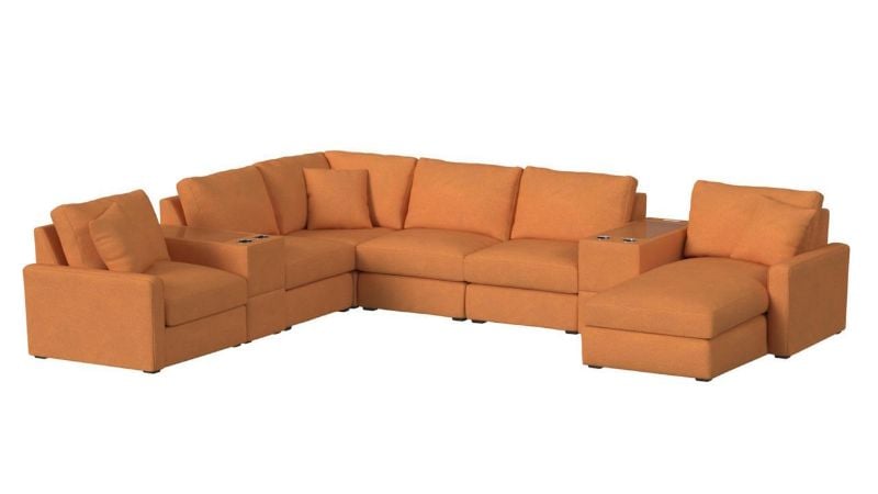 Picture of Select Modular 8-piece Sectional - Orange