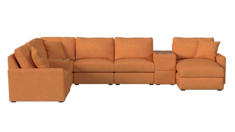 Picture of Select Modular 8-piece Sectional - Orange