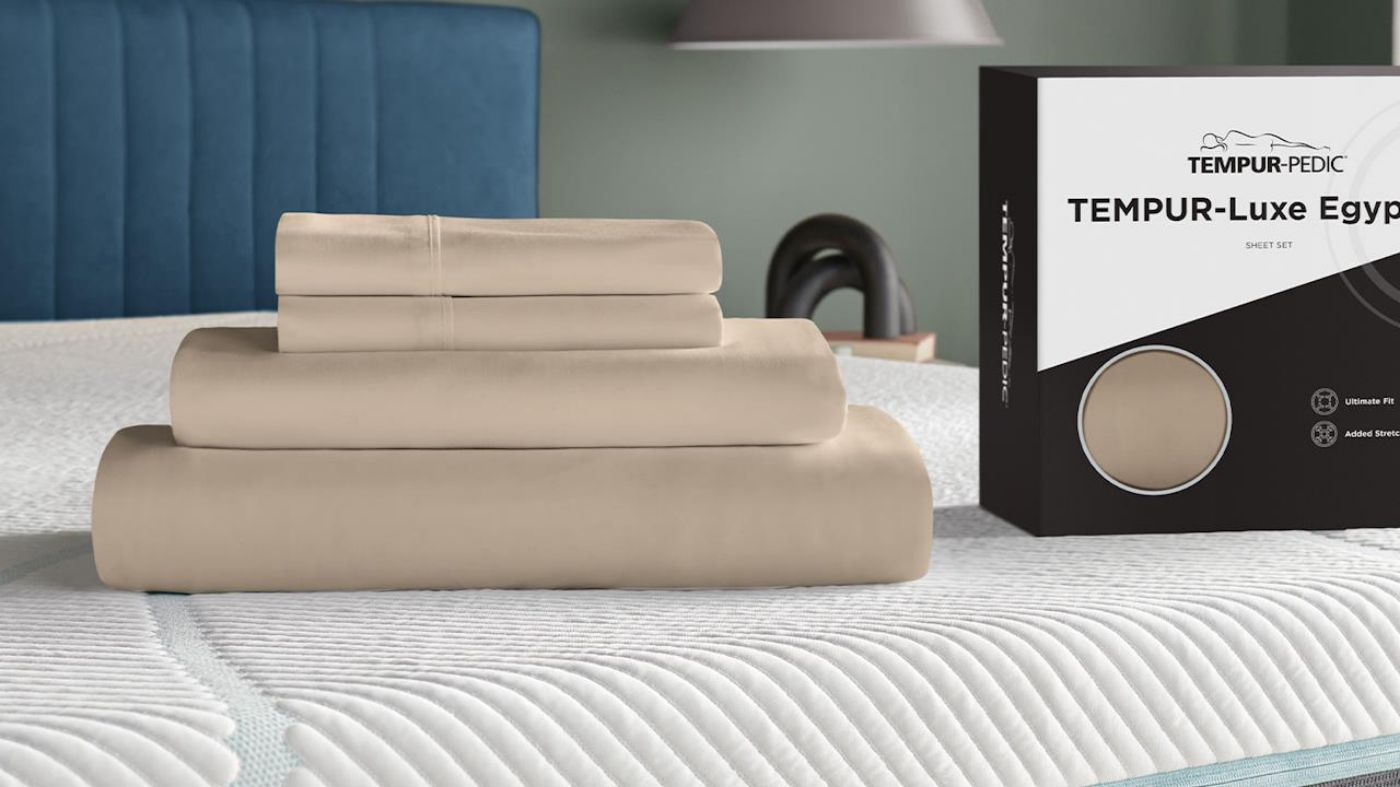 Picture of Tempur-Adapt Luxe Egyptian Queen Sheet - Sandstone