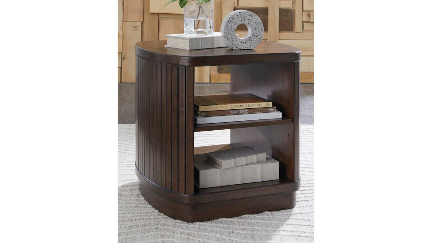 Picture of Korestone Square End Table - Brown