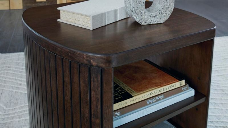 Picture of Korestone Square End Table - Brown