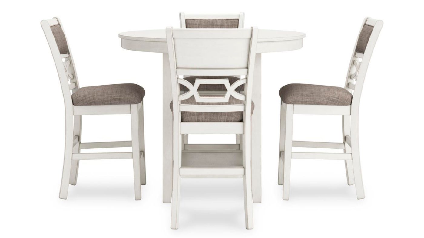 Picture of Ashlee 5-Piece Counter Dining Set - White
