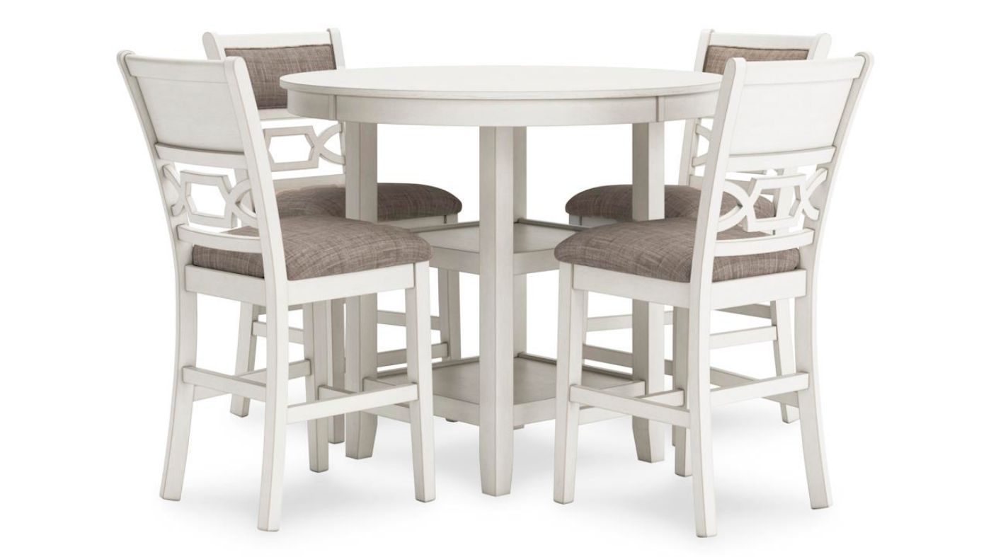 Picture of Ashlee 5-Piece Counter Dining Set - White