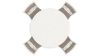 Picture of Erinberg 5-Piece Counter Dining Set - White