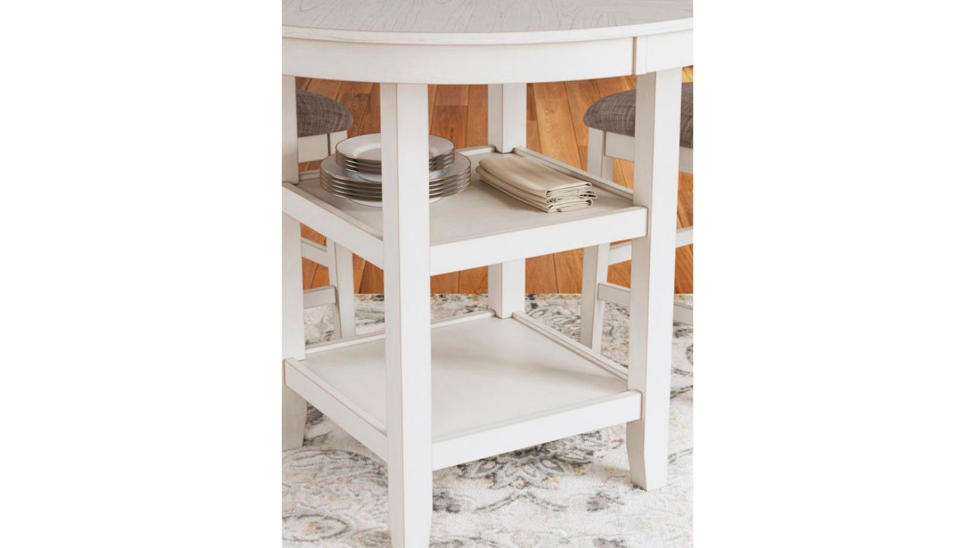 Picture of Ashlee 5-Piece Counter Dining Set - White