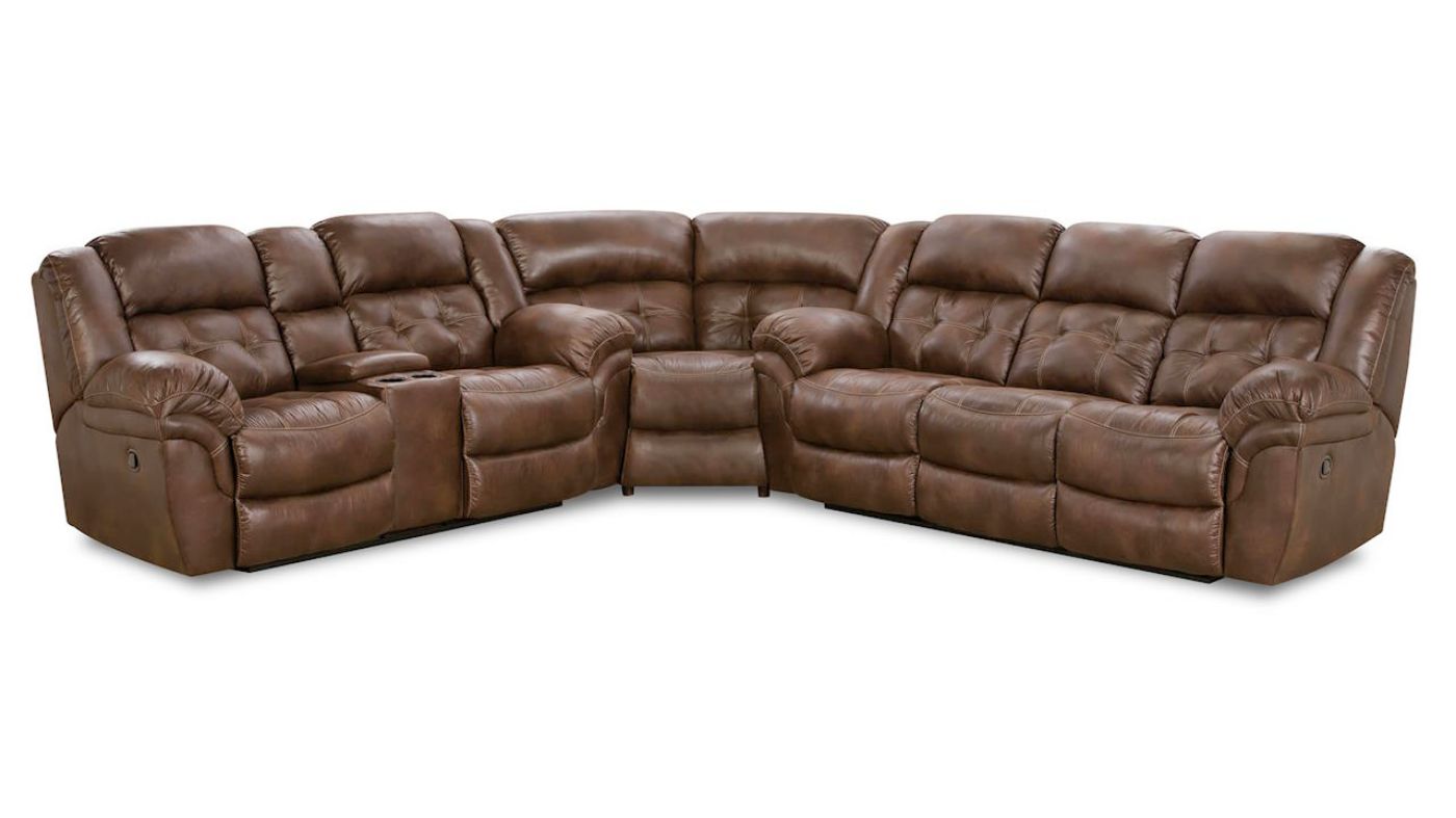 Picture of Padre Sectional Sofa - Brown