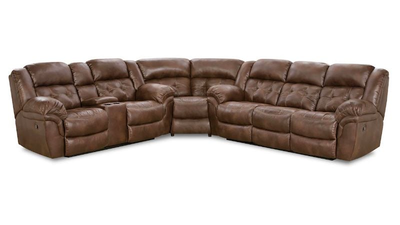 Picture of Padre Sectional Sofa - Brown