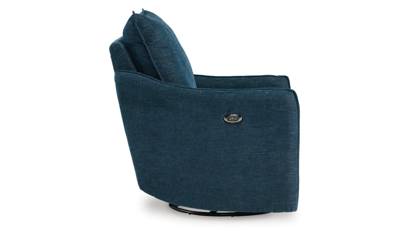 Picture of McBurg Swivel Power Recliner-Navy