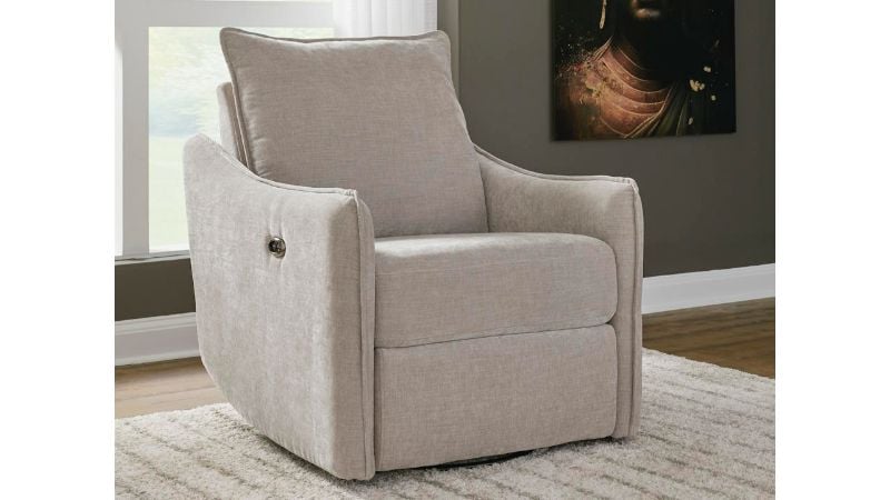 Picture of McBurg Swivel Power Recliner - Taupe