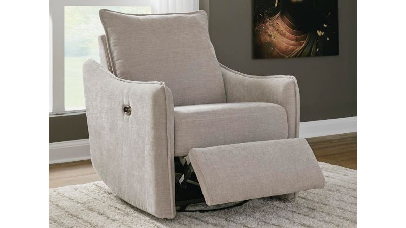 Picture of McBurg Swivel Power Recliner - Taupe