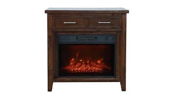 Show details for Hearthside Fireplace - Brown Picture of Hearthside Fireplace - Brown