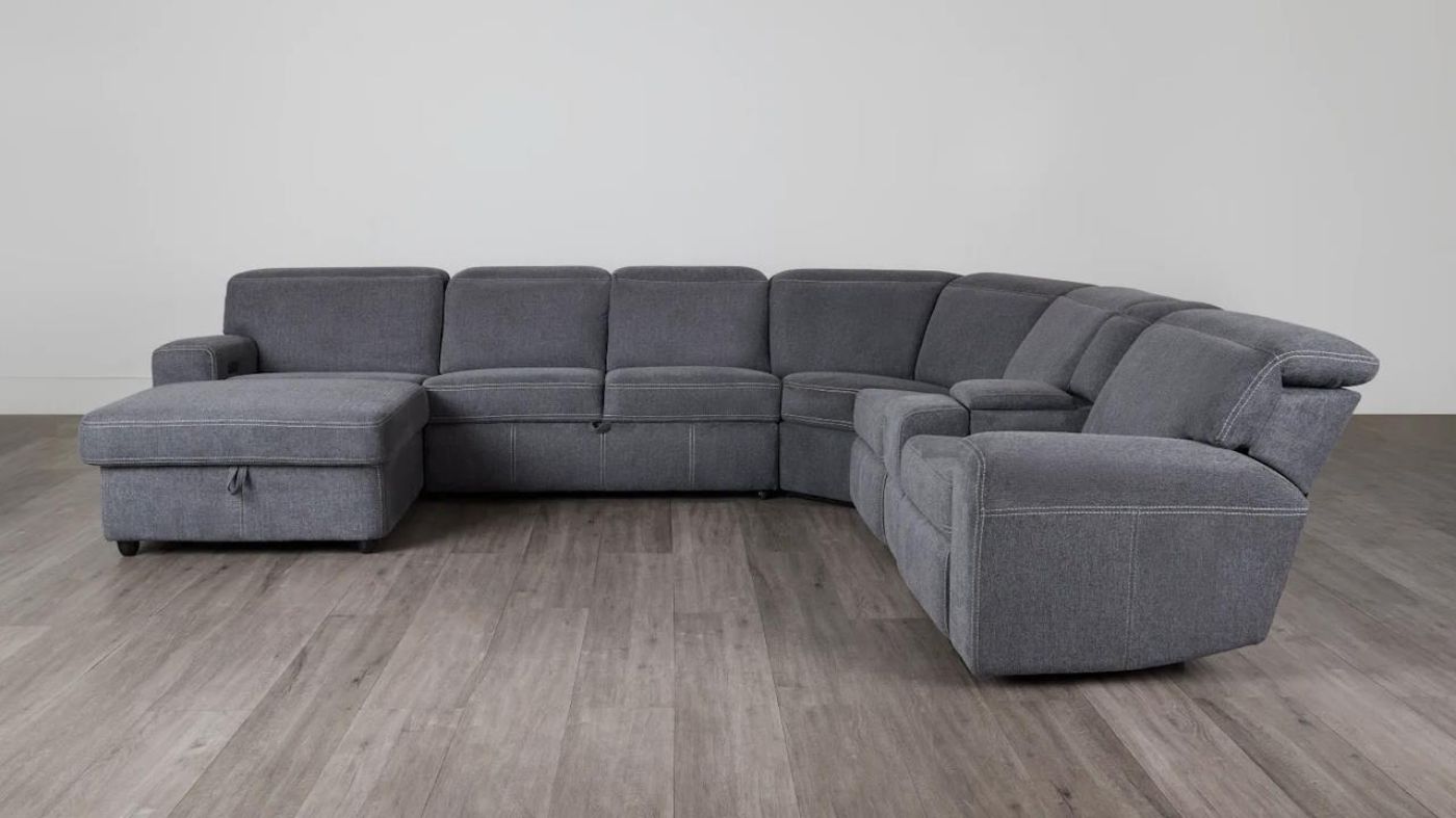 Picture of Elaine 4-piece Power Sectional - Gray