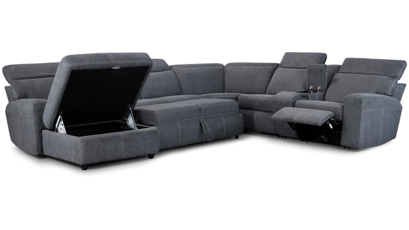 Picture of Elaine 4-piece Power Sectional - Gray