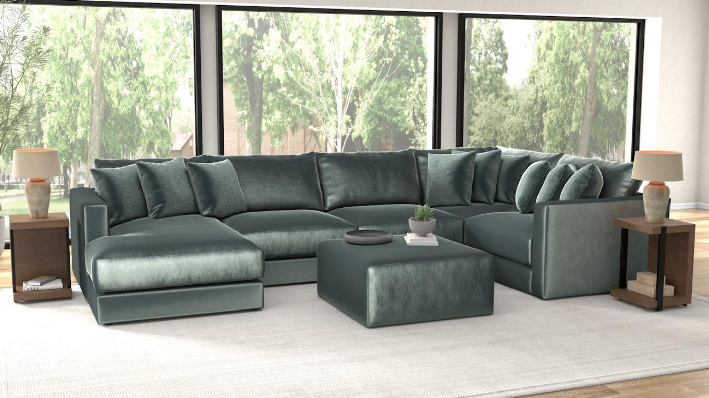 Picture of Remington Left Sectional - Green