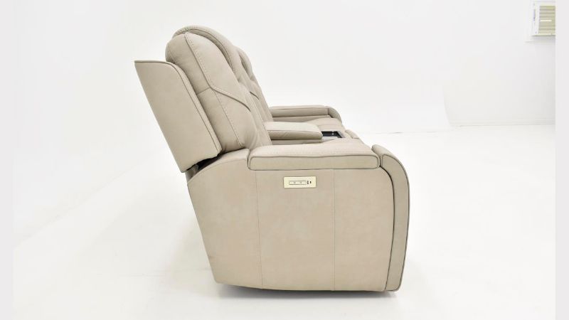 Picture of Alpha Power Loveseat with Audio - Dove