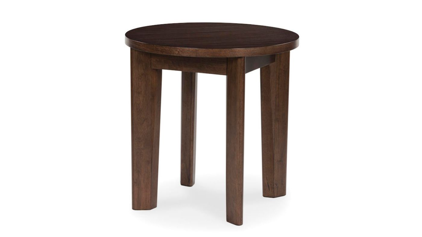 Picture of Korestone Round End Table - Dark Brown