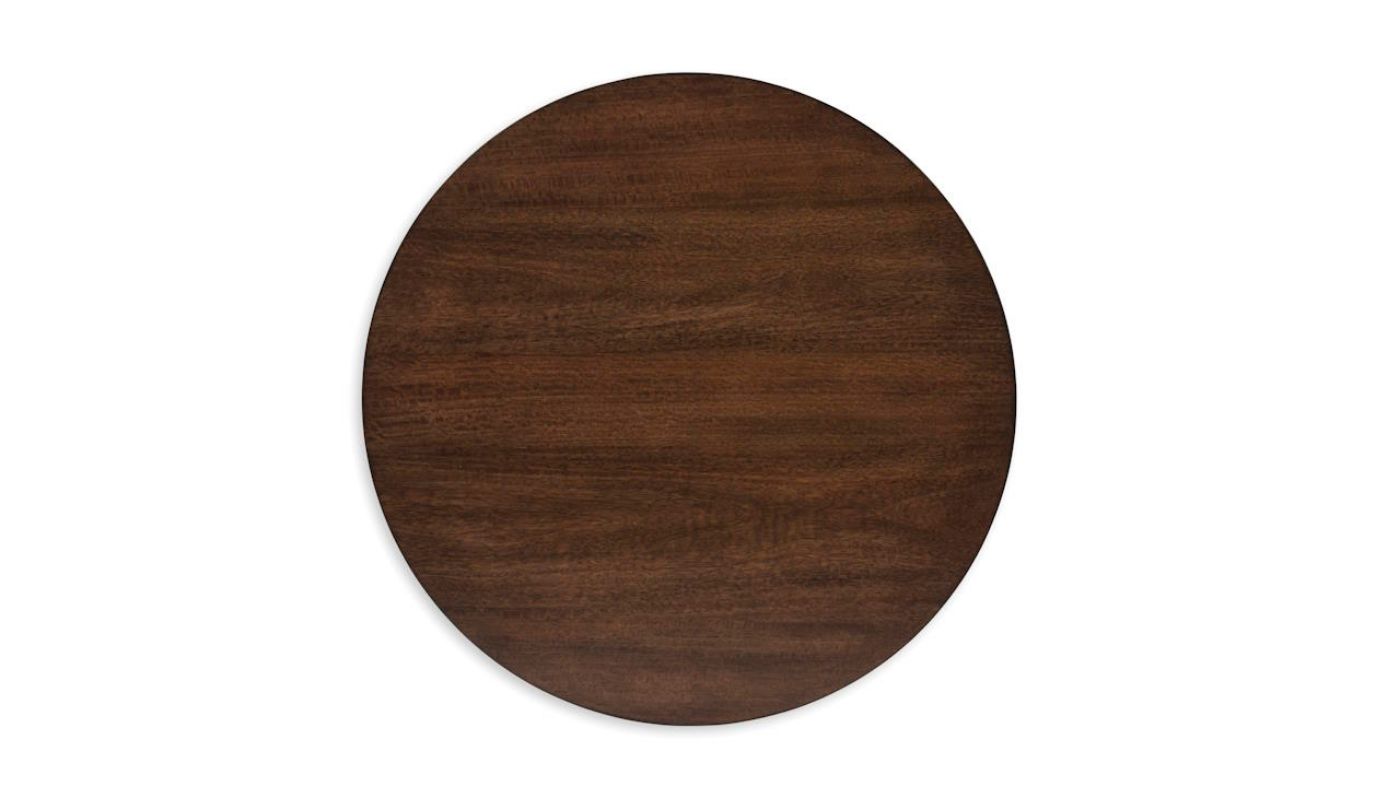 Picture of Korestone Round End Table - Dark Brown