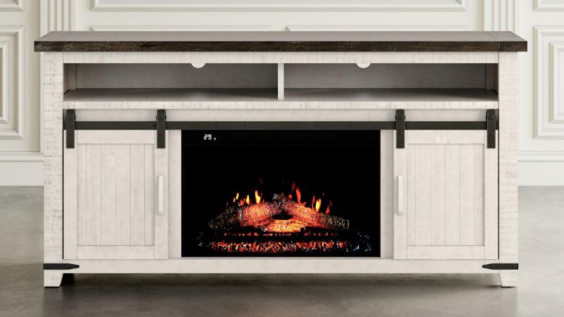 Picture of Madison County TV Stand with Fireplace