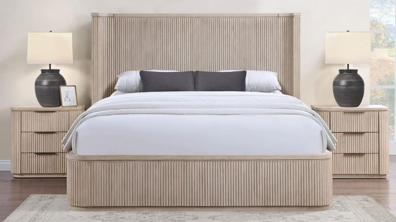 Picture of Henry King Bed - Sand