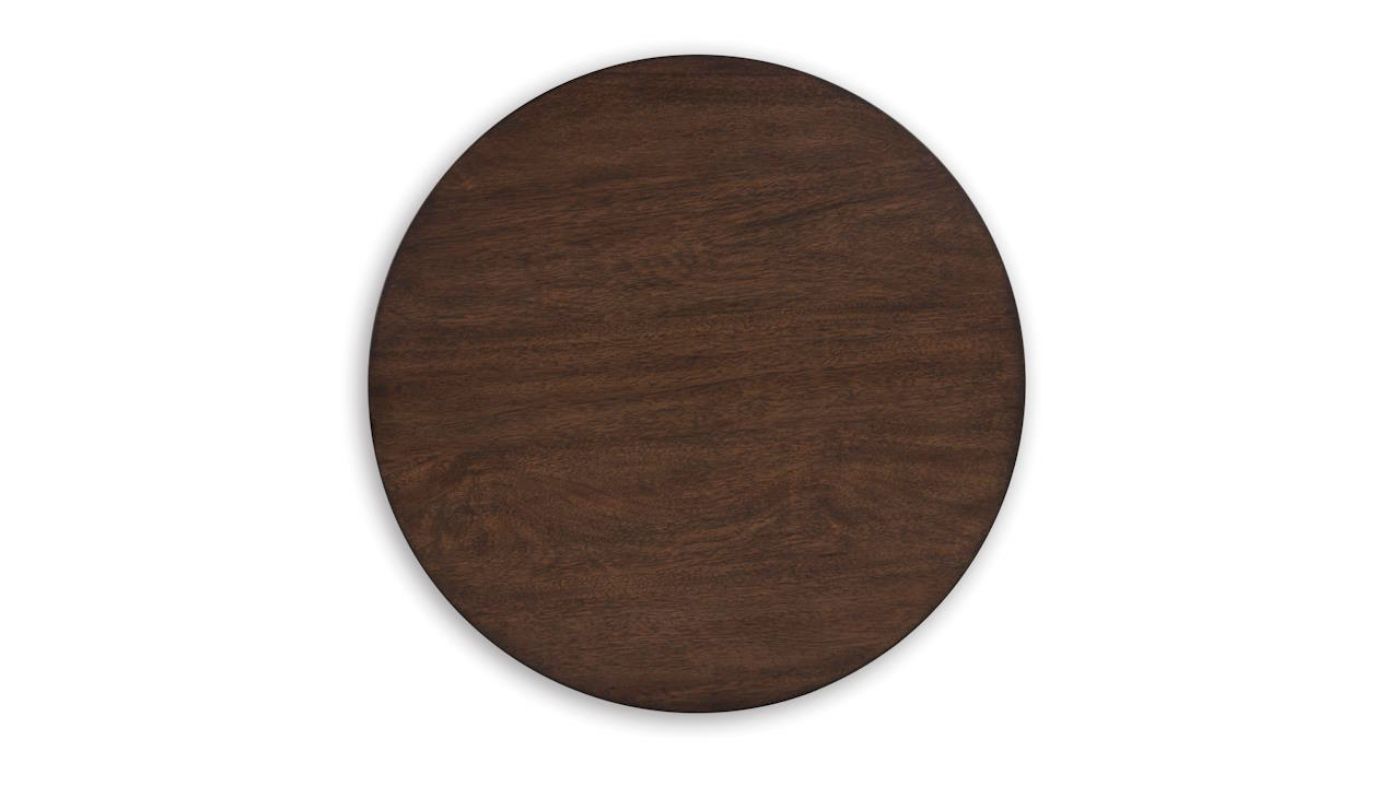 Picture of Korestone Round End Table - Brown