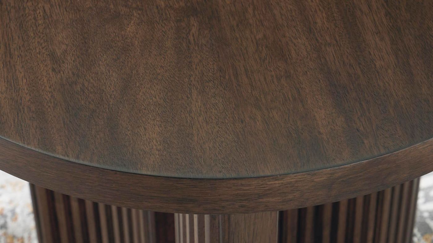 Picture of Korestone Round End Table - Brown