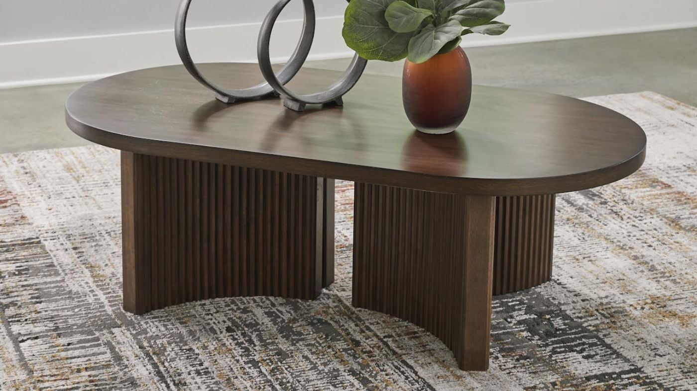 Picture of Korestone Oval Coffee Table