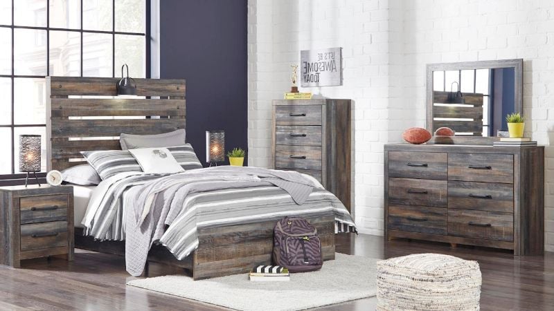 Picture of Drystan Full Size Bedroom Set - Brown