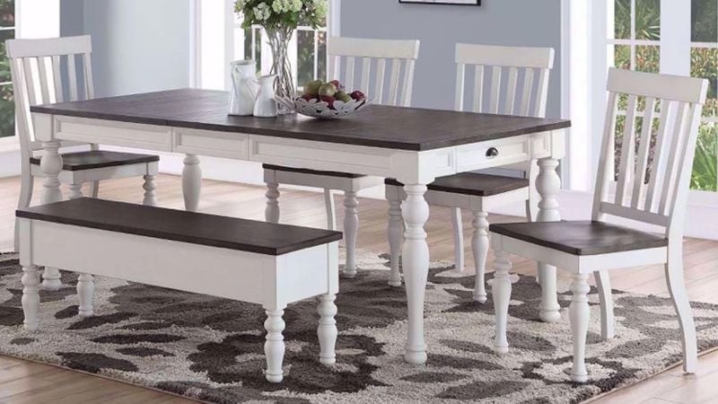 Picture of Joanna 6-Piece Dining Table Set - Off White