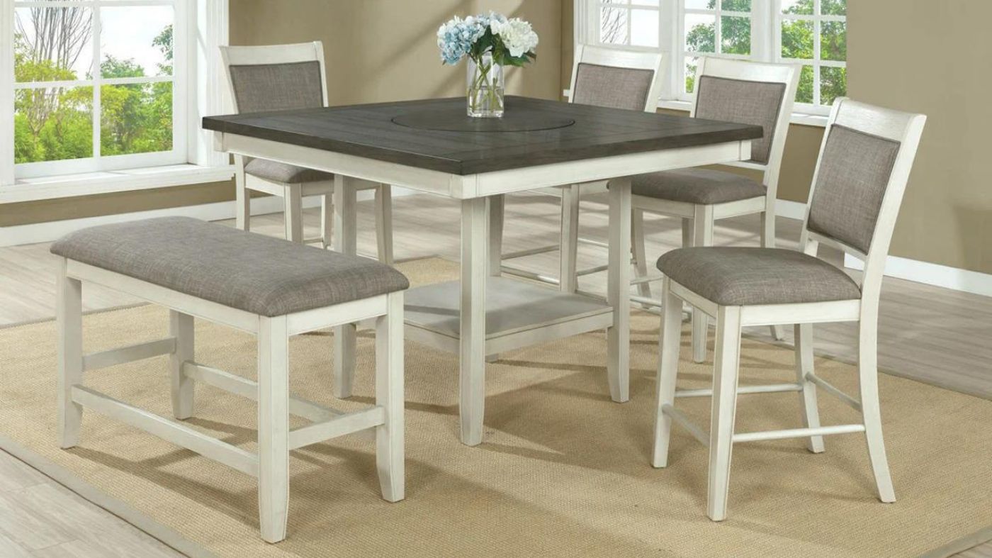 Picture of Fulton 6-Piece Counter Dining Set - Chalk