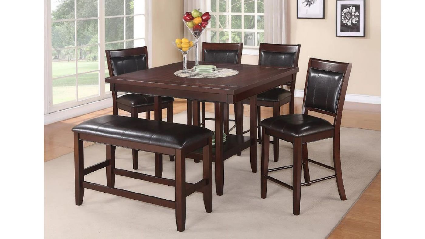Picture of Fulton 6-Piece Counter Dining Set - Brown