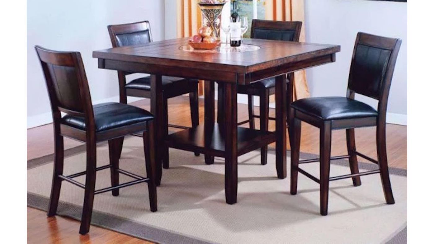 Picture of Fulton 5-Piece Counter Dining Set - Brown