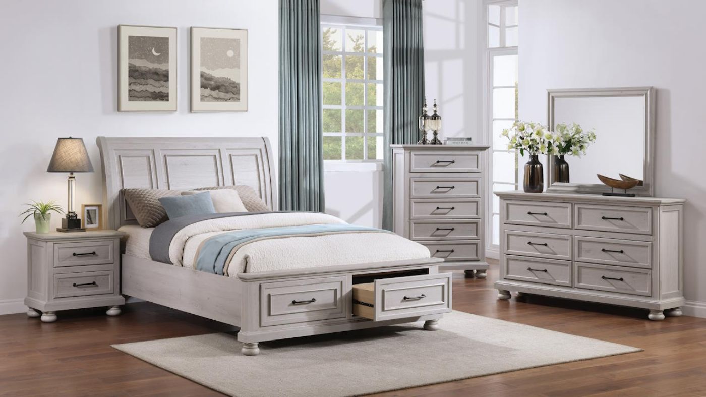 Picture of Bella King Storage Bedroom Set - Gray