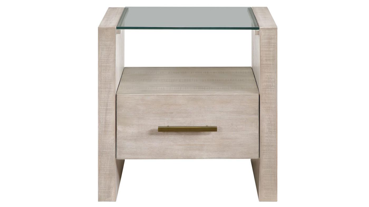 Picture of Garland Glass End Table - White