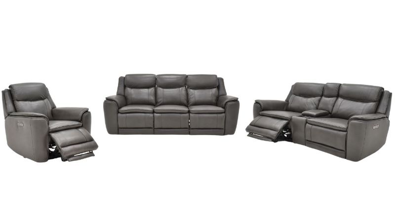 Picture of Graphitic Power Sofa Set - Charcoal