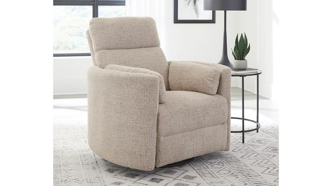 Picture of Radius Swivel Glider Recliner - Burlap