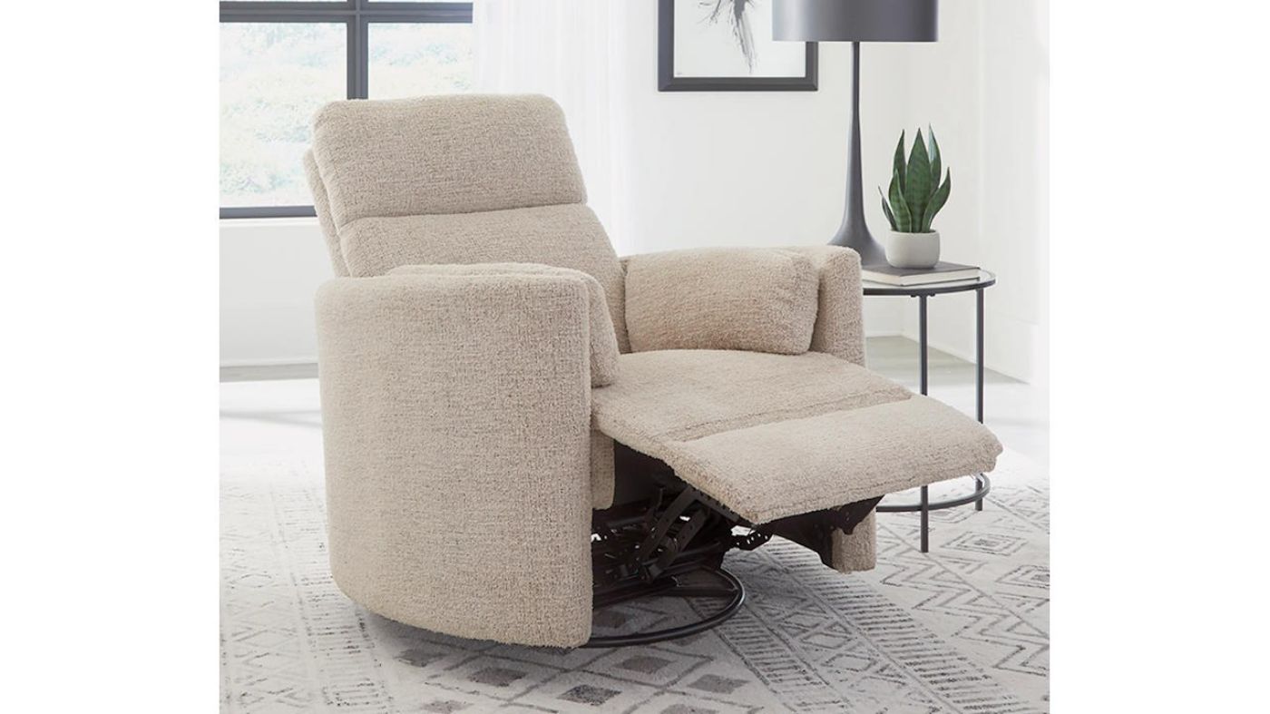 Picture of Radius Swivel Glider Recliner - Burlap