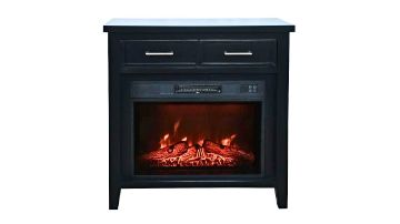 Show details for Hearthside Fireplace - Black Picture of Hearthside Fireplace - Black